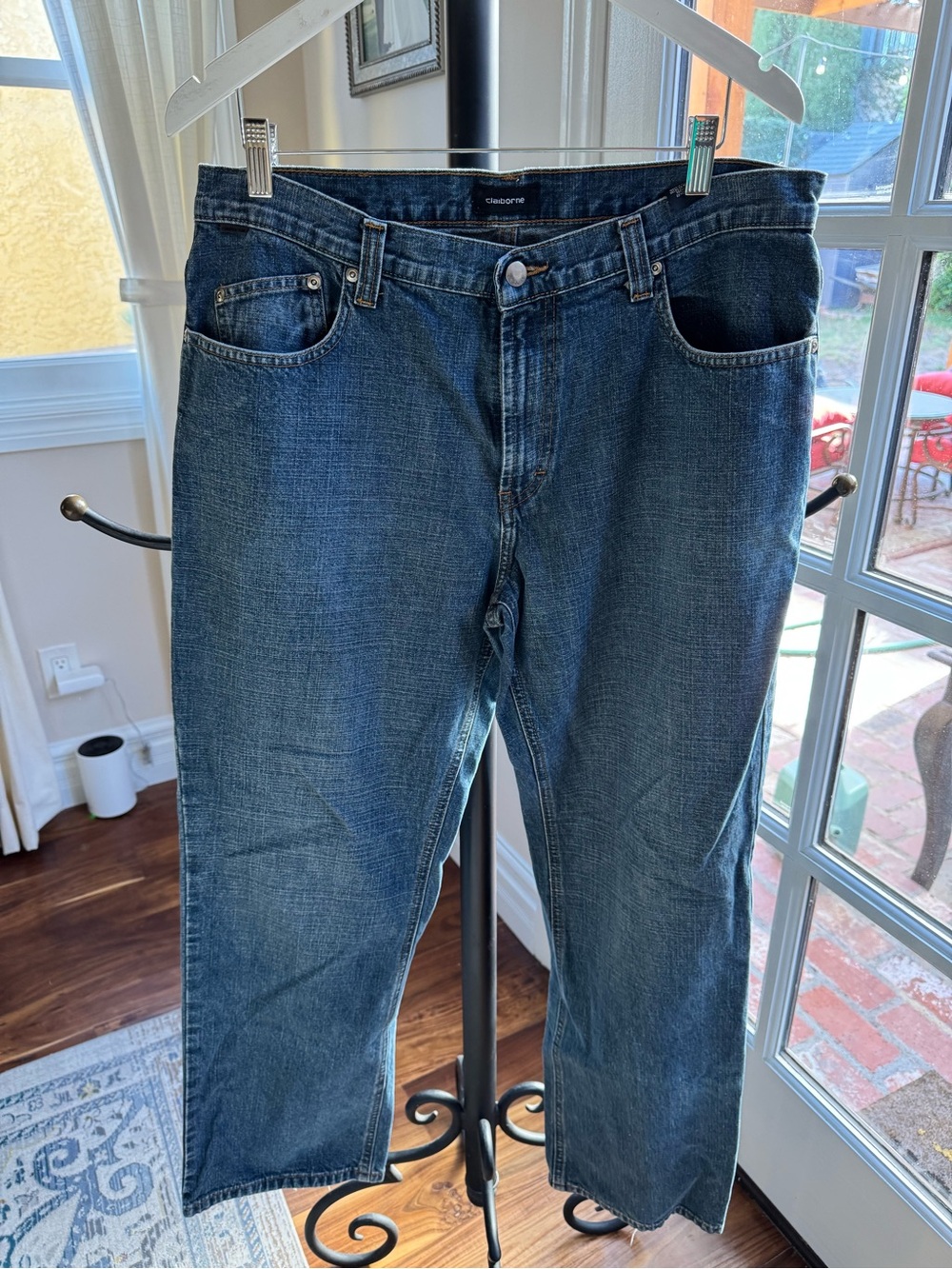 Caiborne Woman Jeans Bootcut Classic Dark Blue Jeans 34/30 Cotton